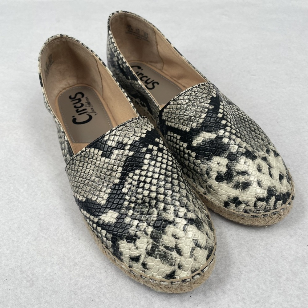 Sam Edelman Circus Chunky Women's Snake Skin Laila Shoes US Size 7.5M